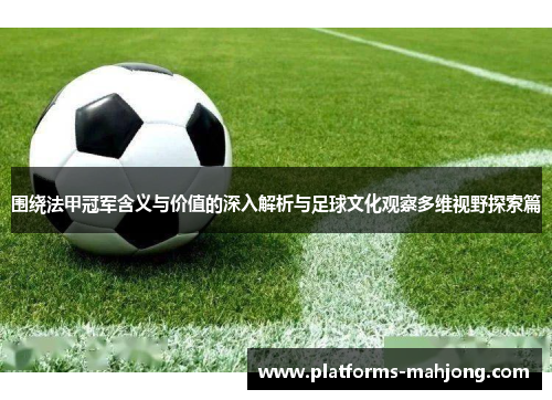 围绕法甲冠军含义与价值的深入解析与足球文化观察多维视野探索篇